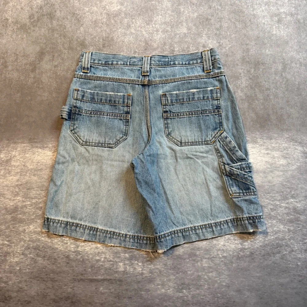 Vintage Arizona Jean Co Boys 10 Husky Carpenter Denim Shorts Light Wash Jorts